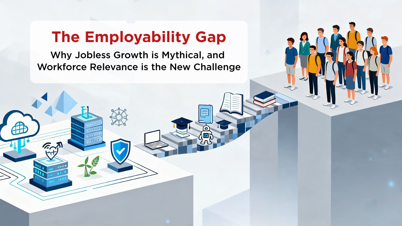 Employability gap in India highlighting workforce relevance and job readiness challenges